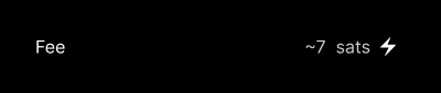 How to display a lightning routing fee